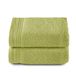 Top Towel Premium - Grote badhanddoeken - 2 gezichts- of bidethanddoeken, 30 x 50 cm, 100% katoen, 600 g, limoengroen