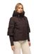 Navahoo Moderne winterjas voor dames, warme gewatteerde jas met capuchon en geribbelde mouwen, lotushart XIV XS-3XL