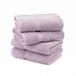 Superior Egyptisch katoenen handdoeken, set van 4, ultrazachte handdoeken, dik pluche, absorberend, zwaar, gastenbadkamer, hotel, spa, badkamer, douchebasics, lila