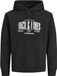 JACK & JONES Sweatshirt 'JJAERO' émeraude / noir / blanc