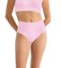 Sloggi Zero Feel taille slip dames 2.0 - High waist - Hoge naadloze dames onderbroek - Katoenen kruisje - Schijnt niet door - Zwart - Beige - Donkerblauw - DS10217759 - Roze