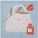 ATMOSPHERA CREATEUR D'INTERIEUR Canvasdoek met vrouwelijke illustratie 28x28 cm FRANY