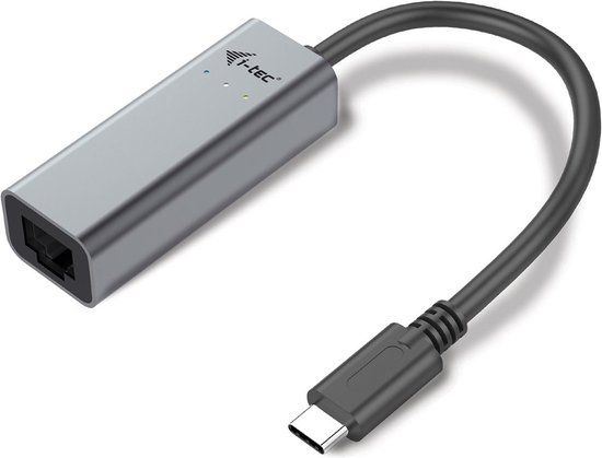 i-Tec USB-C Metal Gigabit Ethernet Adapter - Black