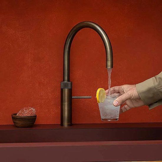 Quooker Fusion Round Messing Patina + Combi+ Reservoir