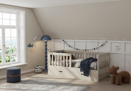 Cabino Born Lucky ® Peuterbed Met Lade Joan 70 x 140 cm Clay