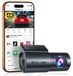 REDTIGER Dashcam avant pour voiture, Wi-Fi avec application, vision nocturne