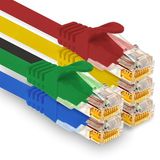 1aTTack.de - 5 x 0,5 m Cat7 netwerkkabels