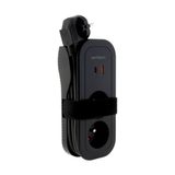 Mobiele Zenitech Mobiele stekkerdoos - 2 stopcontacten 16A - 2 USB A/USB C poorten - zwart