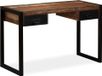 Maison Exclusive - Bureau avec 2 tiroirs en bois de récupération massif 120x50x76 cm