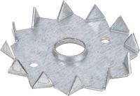 Gah-Alberts Alberts 836139 Schijfdeuvel met tanden | eenzijdig | sendzimir verzinkt | om op te schroeven | buiten-Ø 62 mm | binnen-Ø 12 mm | Set van 100