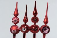 Kaemingk Decoris Piek van Glas Kerstrood/Rood 31cm