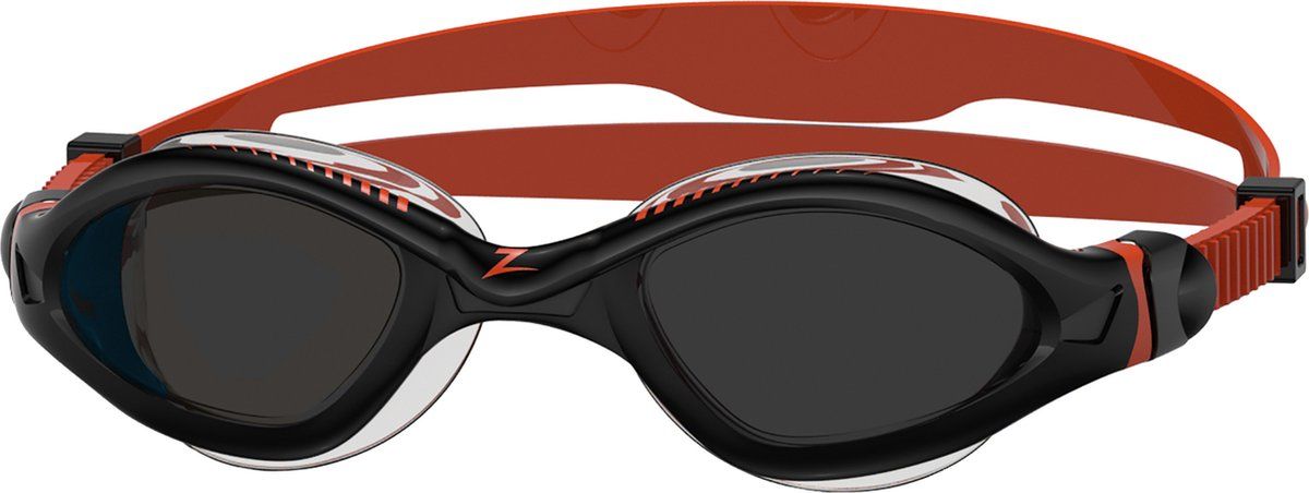 Zoggs Tiger LSR+ Zwembril Black Orange Tint Smoke Regular
