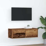 Maison Exclusive - Meuble TV aspect bois vieilli, 80x31x25,5 cm, en panneau de particules