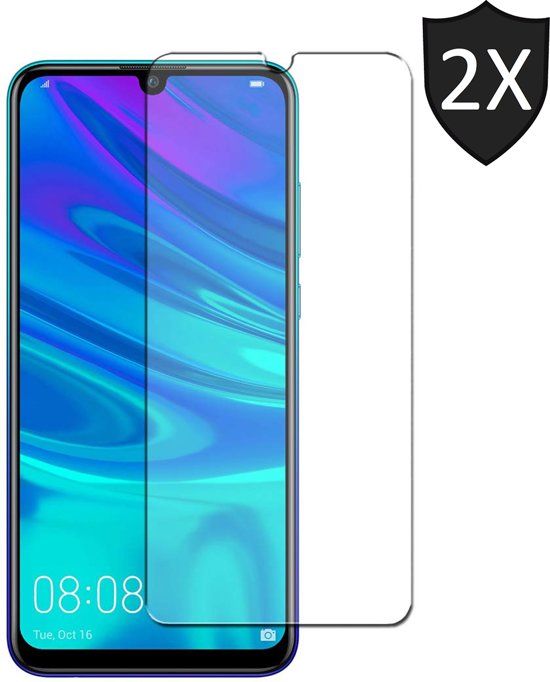 iCall 2x Huawei P Smart 2019 Screenprotector Glazen Gehard Case Friendly Tempered Glass - van