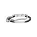 Fossil Herenarmband van roestvrij staal of leer met vouwsluiting
