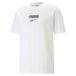 PUMA DOWNTOWN Logo T-shirt voor Heren, Wit, Maat XS