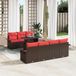Prolenta Maison Exclusive Tuinset met 8 stukken, bruin, van polyrotan