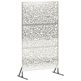 vidaXL Privacyscherm 100 x 50 x 180 cm Roestvrij staal zilver