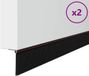 vidaXL Schroefbare Deurborstelafdichtingen - 2 stuks - Bruin - 100 cm