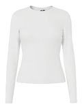Pieces PCLULA Slim Fit shirt met lange mouwen met ronde hals