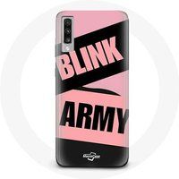 Maniacase Etui voor Samsung Galaxy A70 BTS ARMY And Blackpink Blink Pink Black