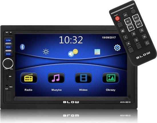 BLOW BLAUW Radio AVH-9810 2DIN 7" Bluetooth Autoradio | Apple Carplay & Android Auto