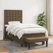 Maison Exclusive - Sommier à lattes de lit avec matelas Marron foncé 90x200 cm