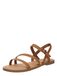 TOMS Dames Kira platte sandaal, bruin leer, 40 EU, Lichtbruin, 40 EU