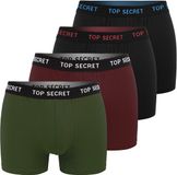 Top secret TEBEA SPÓŁKA Z OGRANICZONĄ ODPOWIEDZIALNOŚCIĄ Top Secret Collectie - Heren Boxershort - Katoen - 4-pack - Maat L