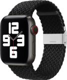 Techsuit ColorWoven Bracelet 22mm Noir Nylon pour Apple Watch