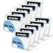 TUKA-i-AKUT 10X A4 landschap tafelstandaard acryl, magnetische sluiting, menuhouder tekenhouder, L-vormige reclame staand schuin voor menu's, borden, posters, brochures, foto's, transparant