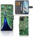 B2Ctelecom OPPO Reno4 Z Telefoonhoesje met Pasjes Pauw