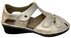 Finn Comfort Funen Sandalen Beige Leer Vrouwen Maat 39