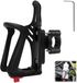 Unyqoos® Porte-gobelet réglable pour vélo et moto pour cadres de 15 à 33 mm - Noir