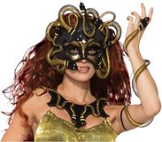 Rubies Verkleed Masker Medusa Goud Zwart