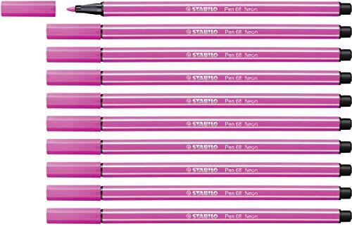 Stabilo Premium Viltstift - Pen 68-10 stuks - neon roze