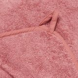 Pippi Babywear Kinderhanddoek met capuchon, Katoen, Old Rose