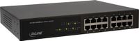 InLine 11'' Gigabit Ethernet Switch - 16-poorts