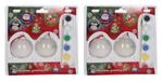 Merkloos / Sans marque Koopman International 4x stuks DIY Kerstballen maken set met 2x kerstballen