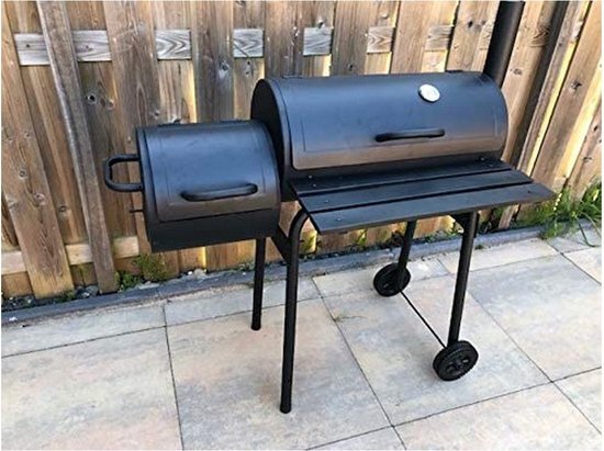 Bbq Houtskoolbarbecue Zwart - Metaal - 121x122x55cm