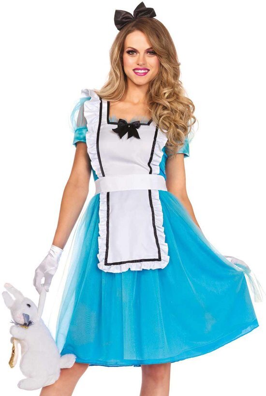 Leg Avenue Klassieke Alice in Wonderland jurk Dameskostuum Medium