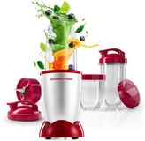 GOURMETmaxx Mr. Magic Power Pro-blender 400 watt | Smoothiemaker met meeneemdeksel | Staande blender met mengbeker en vershouddeksel voor bewaren | Blender met accessoirepakket L voor shakes, smoothies enz.