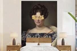 Nr1Wallpaper Behang - Fotobehang Johanna Henriette Engelen - Dubois Drahonet - Goud - Breedte 225 cm x hoogte 350 cm