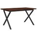 vidaXL Live Edge Eettafel 140 x 80 x 75 cm Massief Acaciahout