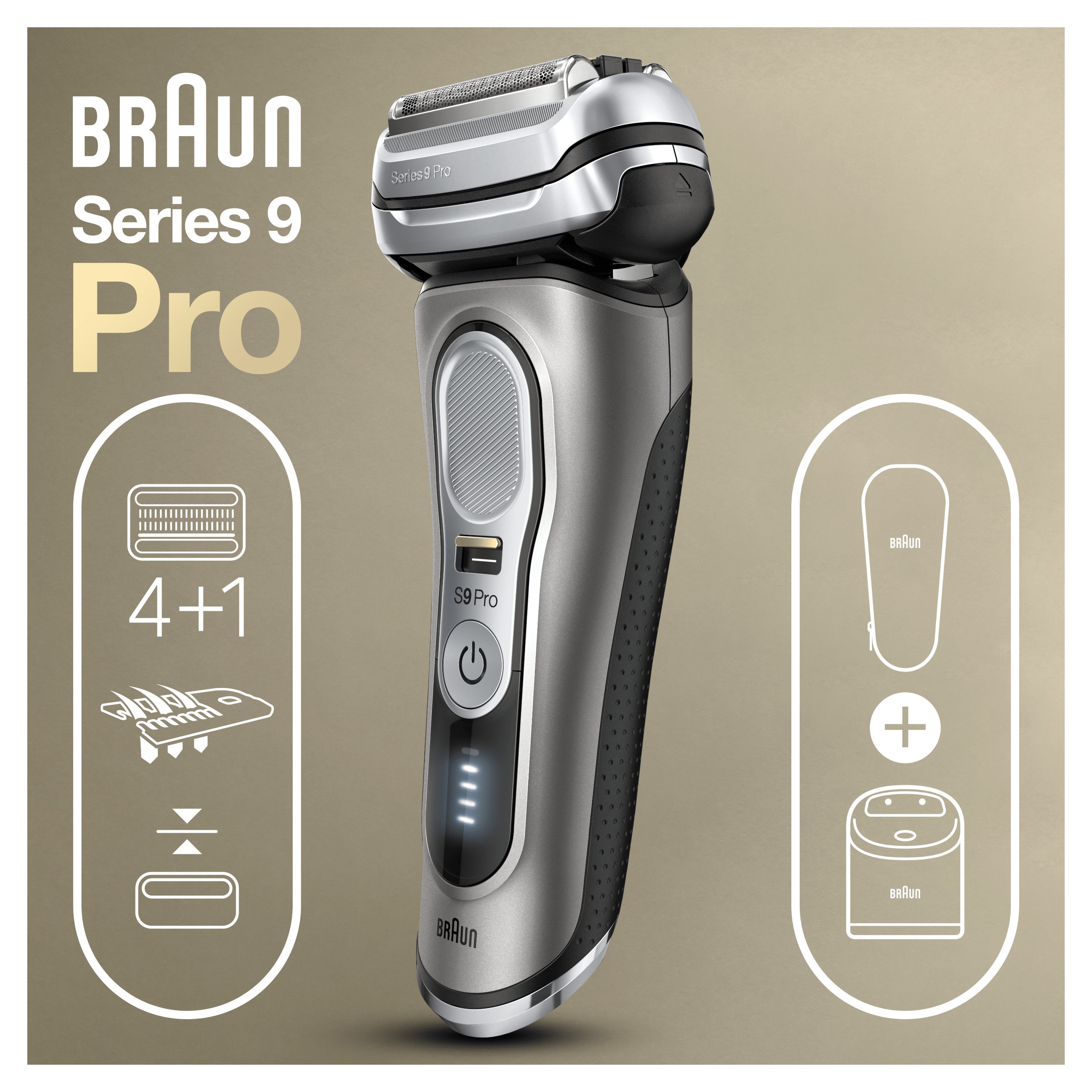 Braun Braun Series 9 Pro 9465cc Elektrisch Scheerapparaat, Wet &amp; Dry, Met SmartCare Center