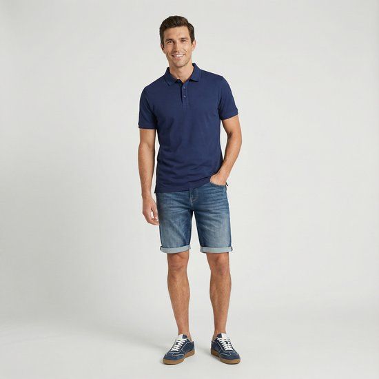 Cars Jeans Polo Dario Heren Poloshirt - Navy - Maat L - 100% Katoen - Korte Mouw - Casual - Mannen - 2024