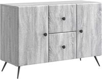 vidaXL Dressoir met lade Grijs sonoma 89 x 34,5 x 60 cm Bewerkt hout
