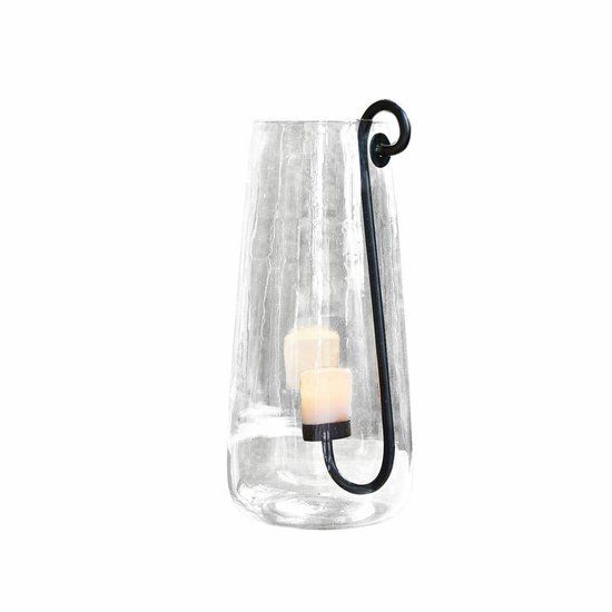 Loberon Windlicht Lamark helder/zwart