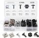 EGoods - set de 60 clips de fixation pour voiture - VW - boîte de rangement en plastique