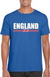 Bellatio Decorations Shoppartners Bv Blauw Engeland supporter t-shirt voor heren - Engelse vlag shirts L